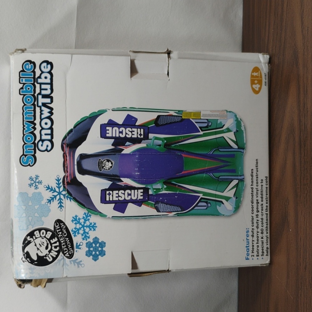 Inflatable Snowmobile Snow Tube - Picture 2 of 4